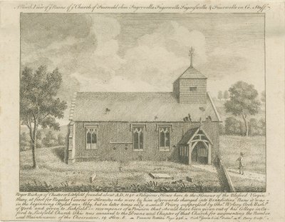 Avskedskyrkan: etsning, nd [1740] (tryck) av Francis Perry