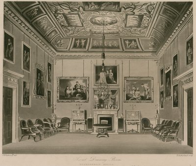 Andra salongen, Buckingham House av Francis Phillip Stephanoff