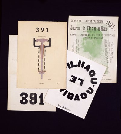 Dadaistiskt montage (collage) av Francis Picabia