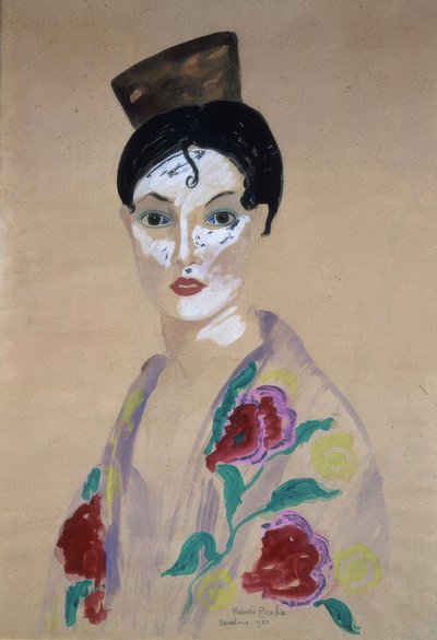 Kvinna med Peineta av Francis Picabia