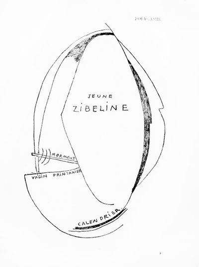 Poemes et Dessins de la Fille nee sans Mere, nr 15, utgiven av Imprimeries Reunies, Lausanne av Francis Picabia