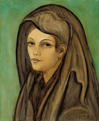 Kvinna i mantilla; Femme a la mantille av Francis Picabia