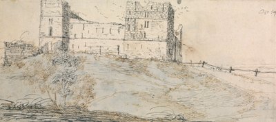 East Side av Sheriff Hutton Castle av Francis Place