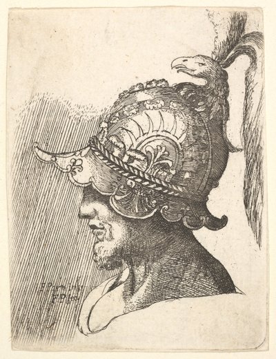 Hjälmhuvud, 1662-78. av Francis Place