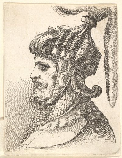 Hjälmhuvud, 1662-78. av Francis Place