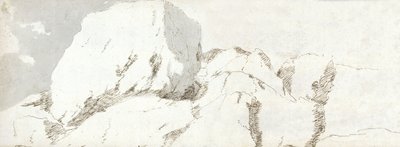 Del av Pembrokeshire, ca 1678 (akvarell  brunt bläck på papper) av Francis Place