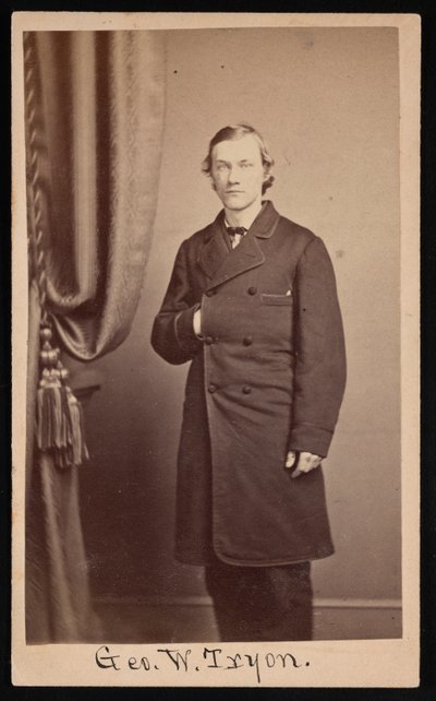 Porträtt av George Washington Tryon 1838-1888, cirka 1860-talet. av Francis S Keeler