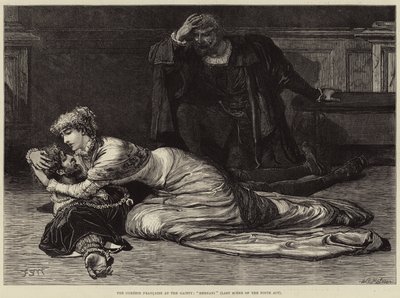 The Comedie Francaise at the Gaiety, Hernani, sista scenen i den femte akten av Francis S. Walker