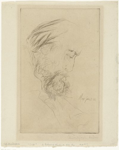 Porträtt av Charles Cole Griff av Francis Seymour Haden (Sir) (signed by artist)