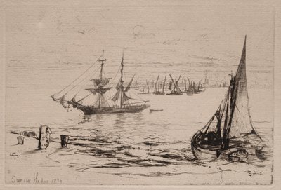 En brigg för ankar av Francis Seymour Haden
