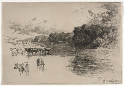 En flod i Lancashire av Francis Seymour Haden