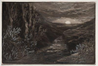 En Moorland Stream. av Francis Seymour Haden
