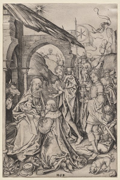 Tillbedjan av Magi av Francis Seymour Haden