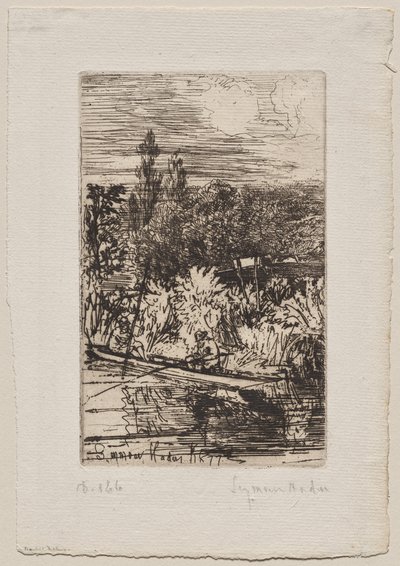 Skivstångsfiske av Francis Seymour Haden