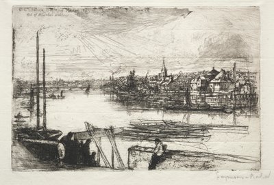 Battersea Reach av Francis Seymour Haden