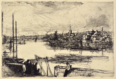 Battersea Reach av Francis Seymour Haden