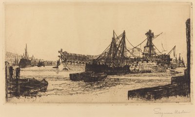Breaking Up of the Agamemnon (The Second Plate) av Francis Seymour Haden