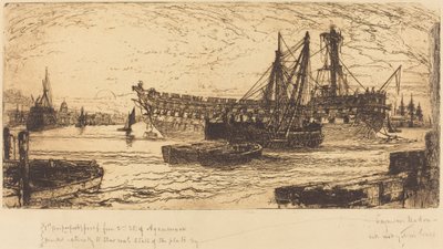 Upplösning av Agamemnon av Francis Seymour Haden