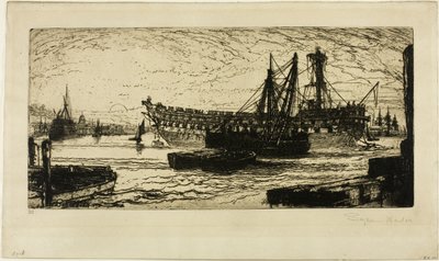 Breaking Up of the Agamemnon, nr 1 av Francis Seymour Haden