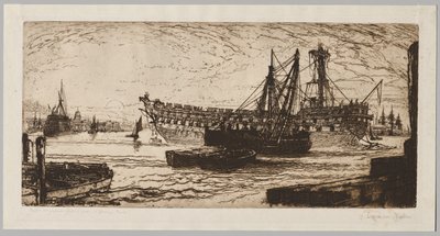 Upplösning av "Agamemnon", nr 1 av Francis Seymour Haden