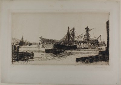 Breaking Up of the Agamemnon, nr II av Francis Seymour Haden