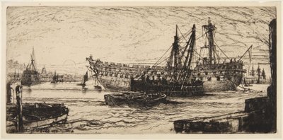Upphuggningen av ”Agamemnon” av Francis Seymour Haden