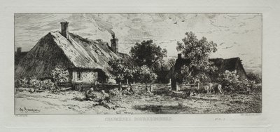 Burgundiska stugor av Francis Seymour Haden