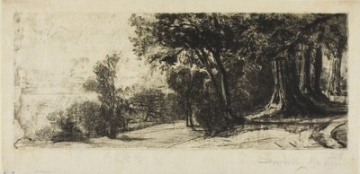 Tidig morgon, Richmond Park av Francis Seymour Haden