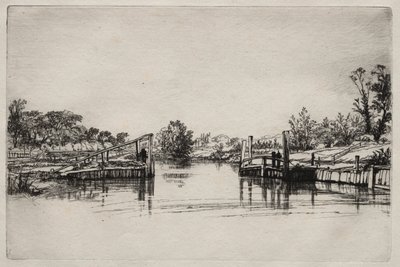 Egham Lock av Francis Seymour Haden