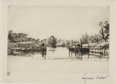 Egham Lock av Francis Seymour Haden
