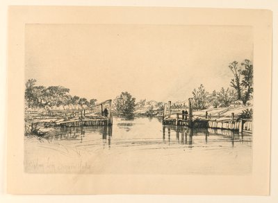 Egham Lock av Francis Seymour Haden