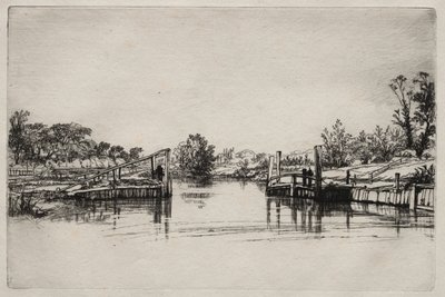 Egham Lock. av Francis Seymour Haden