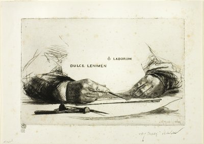 Hands Etching-O Fungerar av Francis Seymour Haden