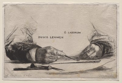 Händer Etsning av Francis Seymour Haden