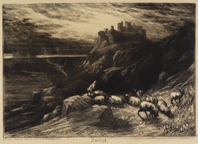 Harlech, nej. II, 1880 av Francis Seymour Haden