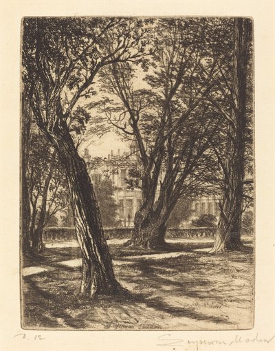 Kensington Gardens (den lilla plattan) av Francis Seymour Haden