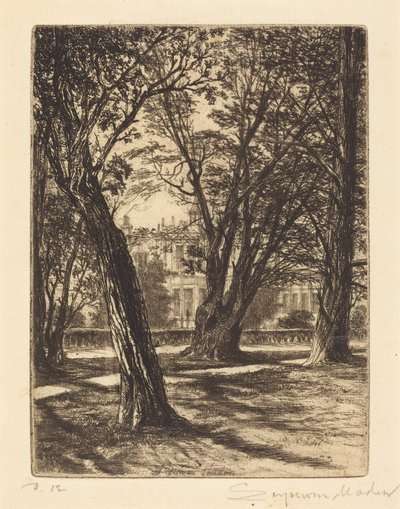 Kensington Gardens (den lilla plåten) av Francis Seymour Haden
