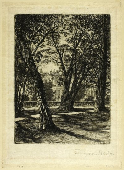 Kensington Gardens, nr. I (liten tallrik) av Francis Seymour Haden