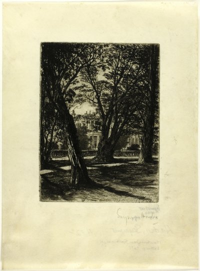 Kensington Gardens, No. I (liten tallrik) av Francis Seymour Haden