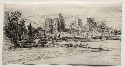 Kidwelly Castle, 1859. av Francis Seymour Haden