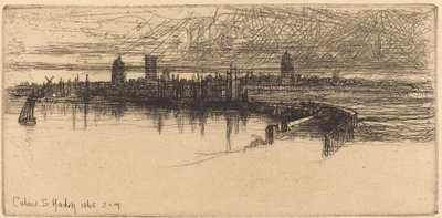 Lilla Calais Pier av Francis Seymour Haden