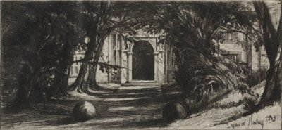 Mytton Hall, 1859. av Francis Seymour Haden