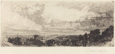 Utanför studiefönstret av Francis Seymour Haden