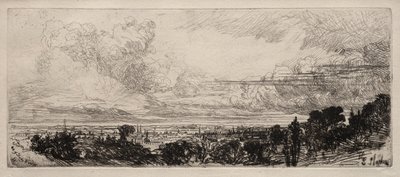 Utanför studiefönstret av Francis Seymour Haden