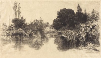Shere Mill Pond (den större plattan) av Francis Seymour Haden