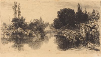 Shere Mill Pond (den större plattan) av Francis Seymour Haden