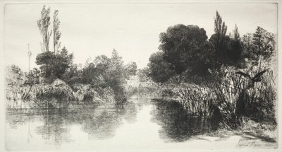 Shere Mill Pond (den större plattan) av Francis Seymour Haden