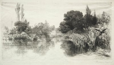 Shere Mill Pond (den större plattan) av Francis Seymour Haden