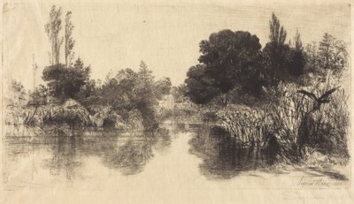 Shere kvarndamm, den större plåten av Francis Seymour Haden