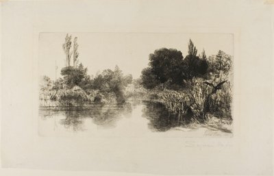 Shere Mill Pond, nr II (stor platta) av Francis Seymour Haden